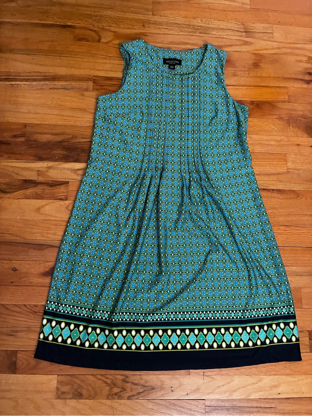 Perceptions vintage New York sleeveless Aline dress